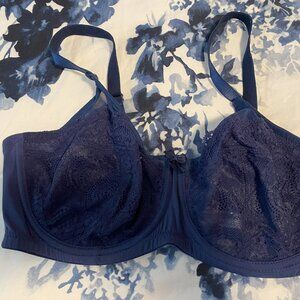 Parfait Navy Blue Lace Bra - 38DD